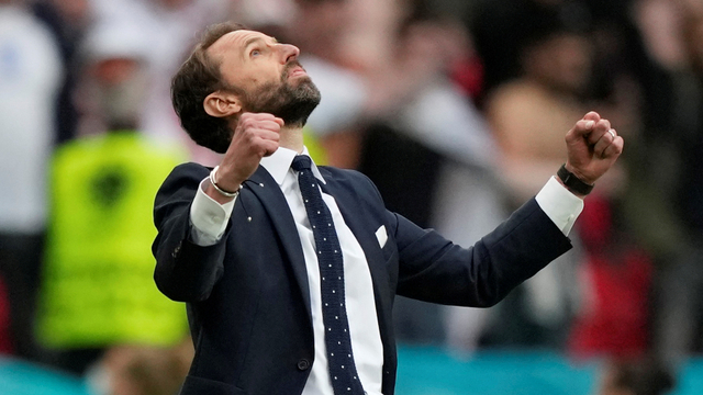 Ekspresi pelatih Inggris, Gareth Southgate. Foto: Frank Augstein/Reuters