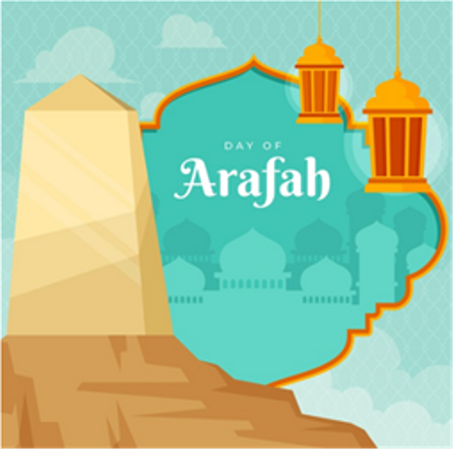 Memperingati hari arafah dengan berpuasa arafah. https://www.freepik.com/