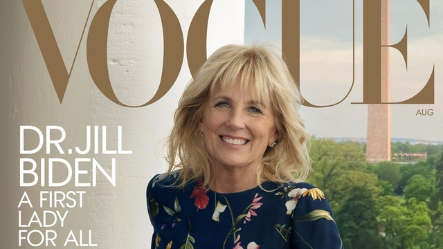 Ibu Negara AS Jill Biden Muncul di Sampul Vogue, Anggun Pakai Gaun Motif Bunga. Foto: Dok. Vogue