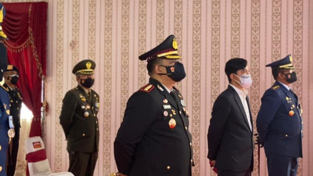 Kapolresta Solo Kombes Pol Ade Safri Simanjuntak (ketiga dari kanan)