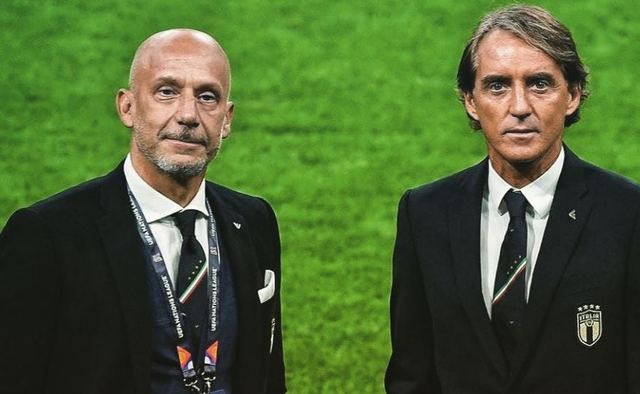Gianluca Vialli dan Roberto Mancini. Foto: Instagram/Lucavialli