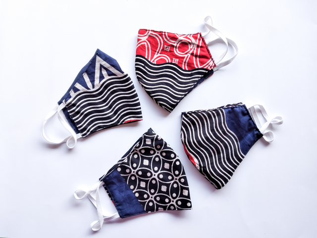 Ilustrasi batik masker. Foto: Shutter Stock