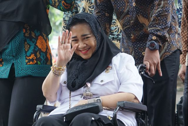 Rachmawati Soekarnoputri hadiri HUT Partai Gerindra ke-12 di Kantor DPP Partai Gerindra, Jakarta, Kamis (6/2). Foto: Jamal Ramadhan/kumparan