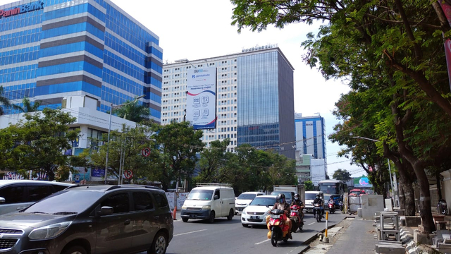 Suasana Jalan Pandanaran Semarang arah Tugu Muda saat PPKM Darurat. Foto: Dok. Istimewa