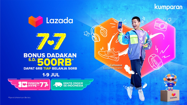 Lazada 7.7 Mid Year Sale. Foto: dok. Lazada