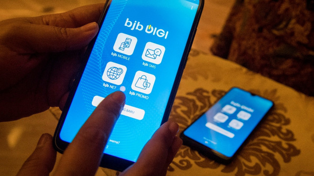 Aplikasi BJB Digi. Foto: ANTARA FOTO/M Agung Rajasa