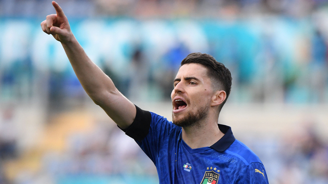 Pemain Timnas Italia, Jorginho. Foto: Alberto Lingria/AFP