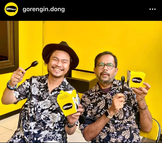 CEO Gorengin Wildanshah bersama Haris Azhar Direktur Eksekutif Lokataru.