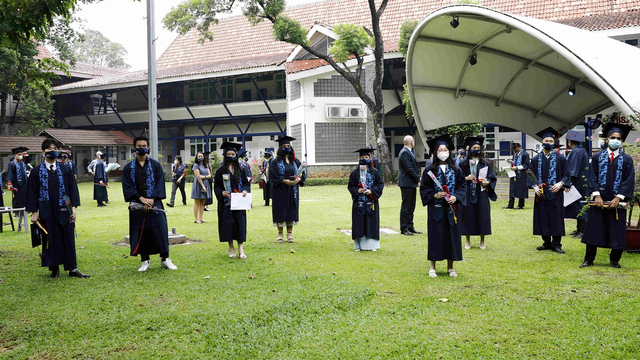 Murid British School Jakarta yang menjadi lulusan angkatan 2021 dok British School Jakarta
