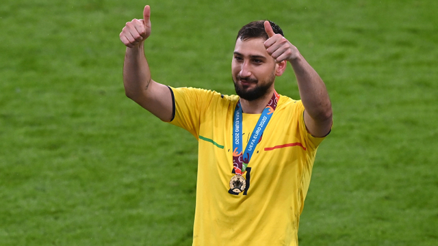 Penjaga gawang Italia, Gianluigi Donnarumma. Foto: REUTERS/Facundo Arrizabalaga