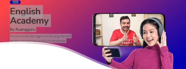 Les bahasa inggirs online English Academy by Ruangguru