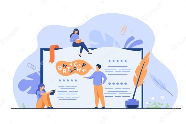ilustrasi puisi rakyat, sumber gambar: https://www.freepik.com/