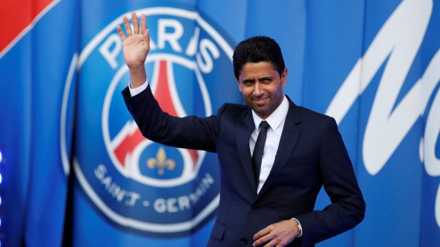 Al Khelaifi, bos PSG dan QSI. Foto: Reuters/Christian Hartmann