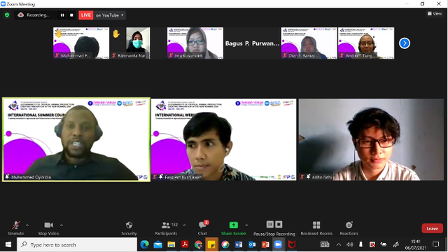 Summer Course Sekolah Vokasi IPB University Bicara Inovasi dan Adaptasi Sektor Perikanan dan Peternakan di Era VUCA