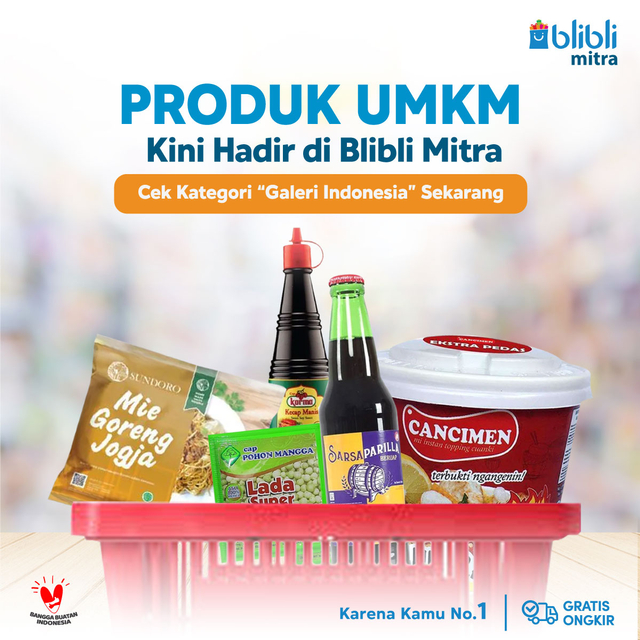 Program Galeri Indonesia x Blibli Mitra akan mendukung pengusaha toko kelontong. Foto: Blibli.com