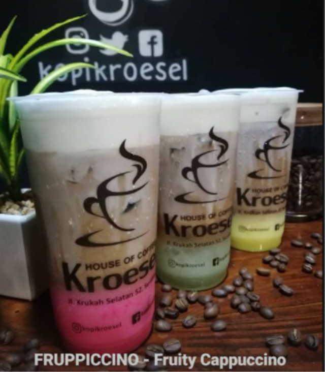 Fruppiccino dari Kopi Kroesel