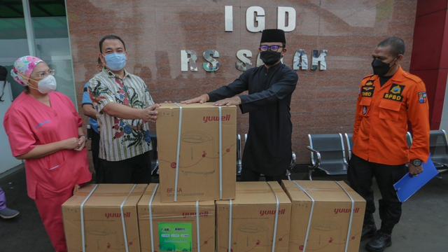 Satgas Kota Bogor distribusikan 100 Oksigen konsentrator. Foto: Dok. Istimewa