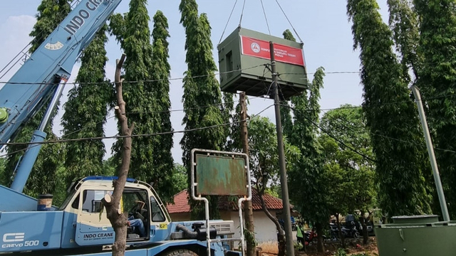 Proses pembangunan mesin krematorium di TPU Tegal Alur Jakarta Barat, Rabu (21/7/2021). Foto: Dok. Pribadi/ANTARA