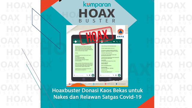 Hoaxbuster Donasi Kaus Bekas untuk Nakes dan Relawan Satgas Covid-19. Foto: kumparan