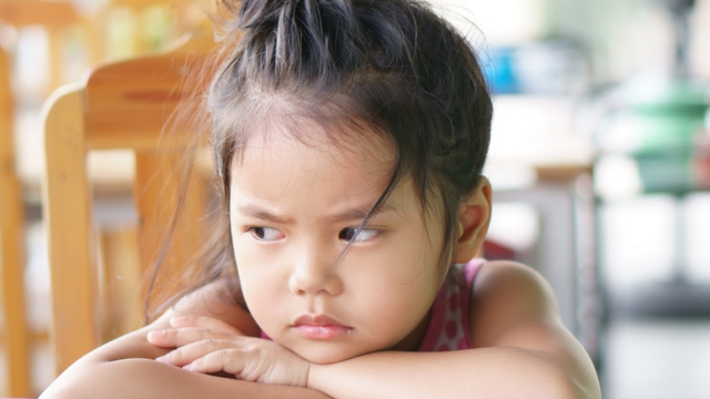 Ilustrasi anak kesal. foto: Shutter Stock