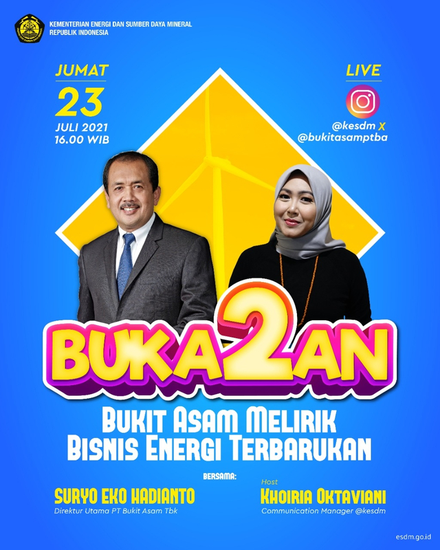 Poster acara Buka2an Kementerian ESDM. Foto: Kementerian ESDM