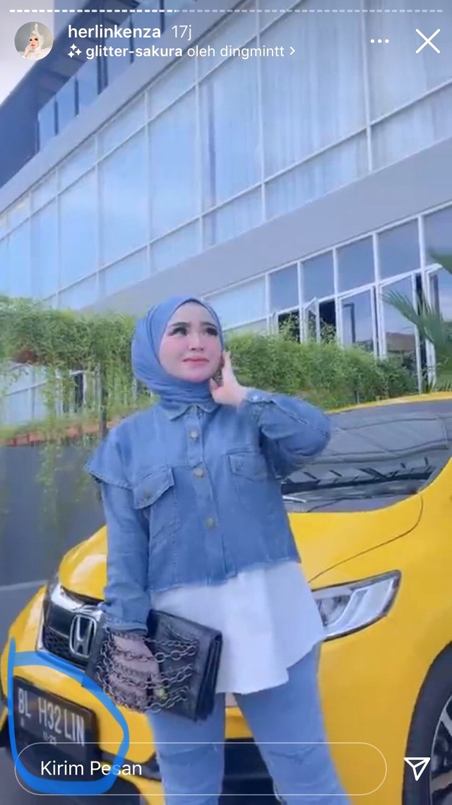Kendaraan milik selebgram Herlin Kenza. Foto: Dok. Istimewa