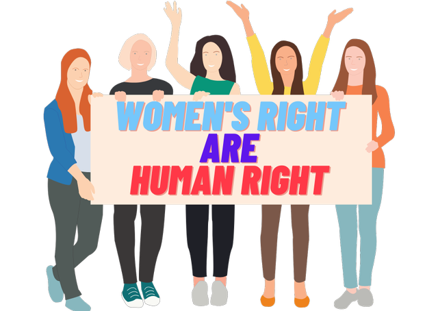 Hak perempuan dalam menentukan pilihan hidupnya merupakan bagian dari hak asasi manusia. Sumber: canva.com