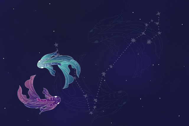 Ilustrasi karakter zodiak pisces, si pecinta damai yang empatik dan kreatif. Foto: Freepik