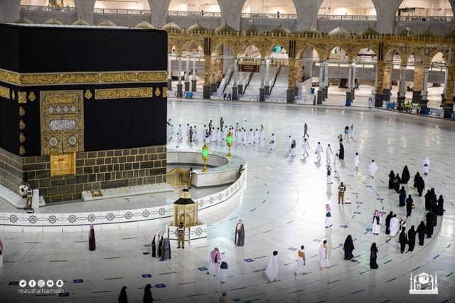 Jemaah umrah di Masjidil Haram setelah musim haji berakhir pada 23 Juli 2021. Foto: gph.gov.sa