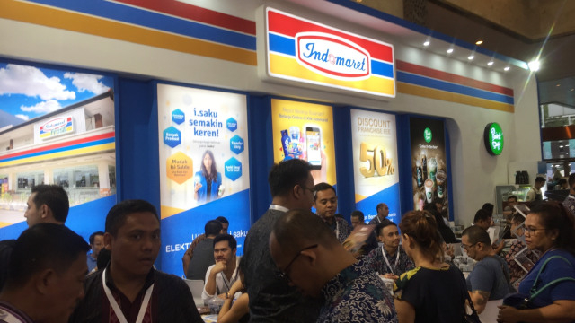 Suasana Gerai Indomaret di Acara Pameran Franchise di Jakarta Convention Centre (JCC), Jakarta Selatan, Jumat (5/7). Foto: Abdul Latif/kumparan