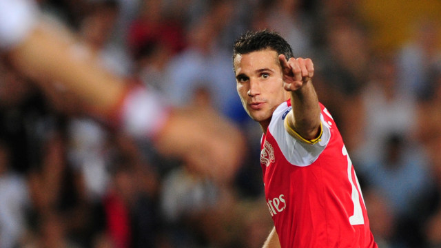 Robin van Persie saat berkostum Arsenal. Foto: AFP/GIUSEPPE CACACE