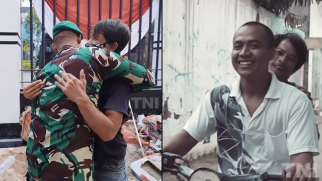 Anam dan Sandy yang tetap bersahabat. (Foto: TNI AD/YouTube)