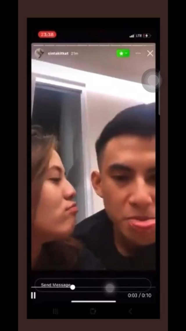 Beredar video diduga Adhisty Zara dan Okin mantan suami Rachel Vennya. Foto: Twitter/kaylasyajj