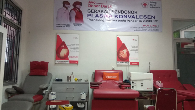 Ruang Pengambilan Darah UDD PMI Kabupaten Bogor (Ragil Satriyo Gumilang)