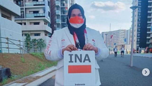 Nurul Akmal, atlet angkat besi asal Aceh di Olimpiade Tokyo 2020. Foto: Instagram/nurulakmal_12