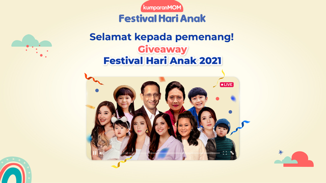 Selamat! Inilah Pemenang Giveaway di Rangkaian Festival Hari Anak 2021