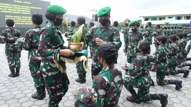 Anggota Kowad di Pusdik Kowad. Foto: ANTARANEWS