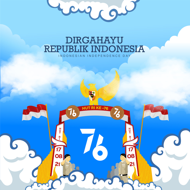 Foto: HUT RI ke76 (sumber: freepik.com)