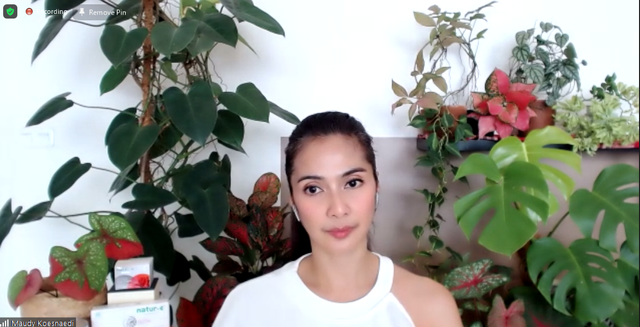  Maudy Koesnaedi dalam webinar Gardening Class at Home (31/7). Foto: kumparan
