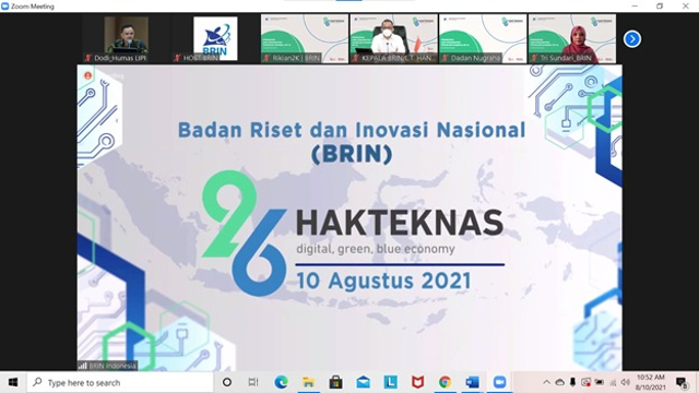 Foto Acara Hakteknas 10 Agustus 2021 (sumber: doc. pribadi)