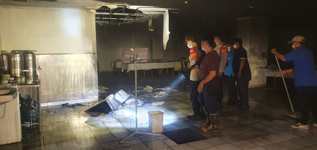 Ruang makan karyawan hotel Bali Beach di Sanur, Denpasar rusak dilalap api - IST