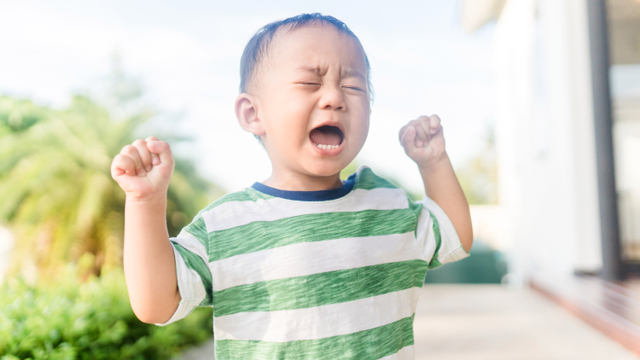 Ilustrasi anak berteriak. Foto: Shutter Stock