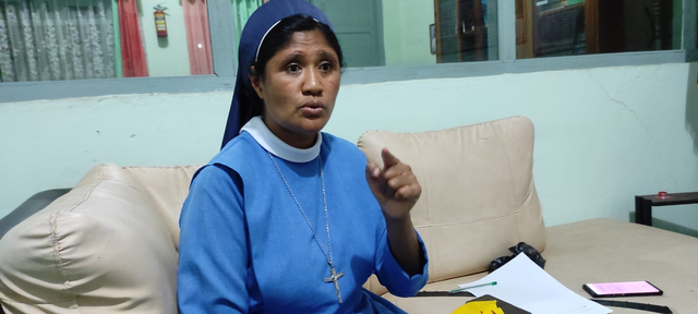 Kepala Sekolah SMA swasta katolik Bhaktyarsa, Suster Marcelina Lidi, S.Fil, Lic