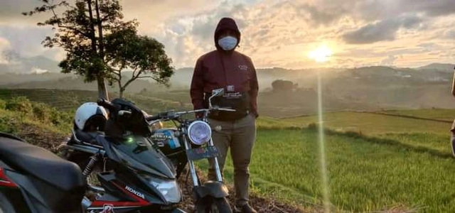 Hamparan Sawah yang cukup luas di Manggarai yang terletak di Kampung Resem, Manggarai. Foto : Engkos Pahing