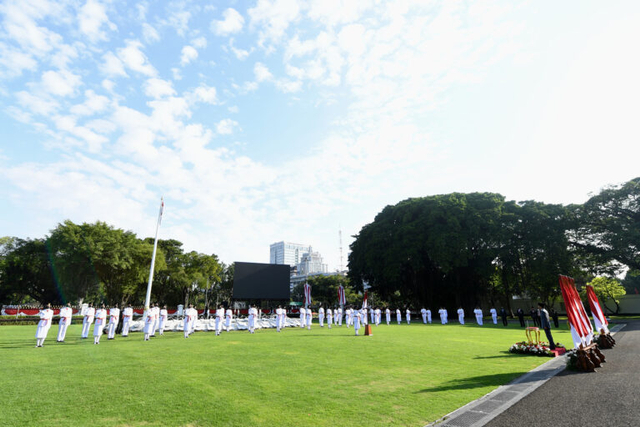 Daftar Pengibar Bendera Upacara di Istana Negara, Foto: presidenri.go.id 