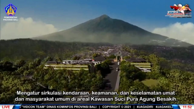 Sejumlah anjungan akan dibangun agar pengunjung dapat menikmati keindahan kawasan Pura Besakih, Bali - IST