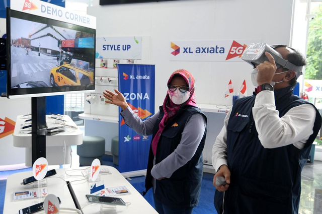 Showcase jaringan 5G dari XL Axiata. Foto: XL Axiata