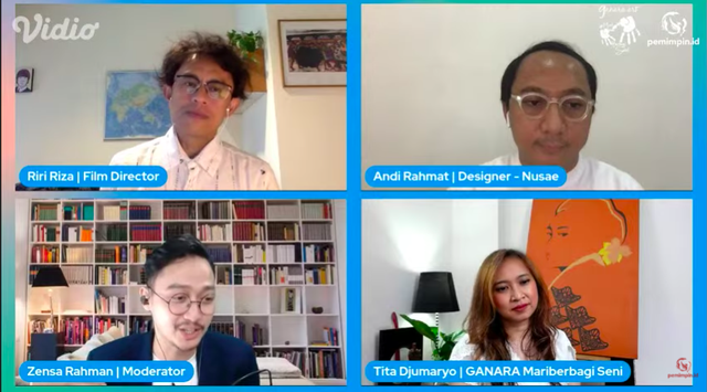 Saat Sesi Talkshow Berlangsung dengan Zensa Rahman sebagai Moderator (17/08/2021)