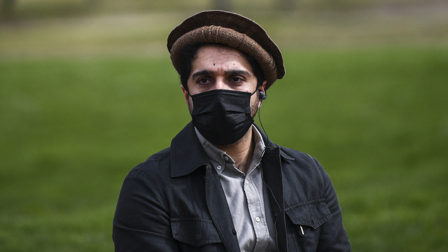 Ahmad Massoud, putra mendiang komandan Afghanistan Ahmad Shah Massoud. Foto: Christophe Archambault/ AFP