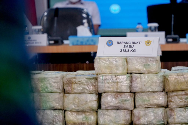 BNN Ungkap Penyelundupan 218,8 Kilogram Sabu Jaringan Aceh. Foto: BNN